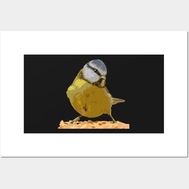 Blue Tit Cutout Art Wall Art by barn-of-nature